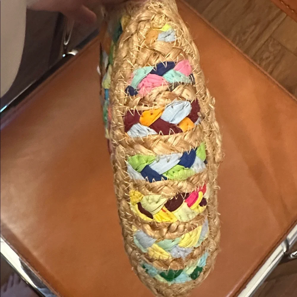Antik Kraft Multicolor‎ Woven Clutch with Tassel